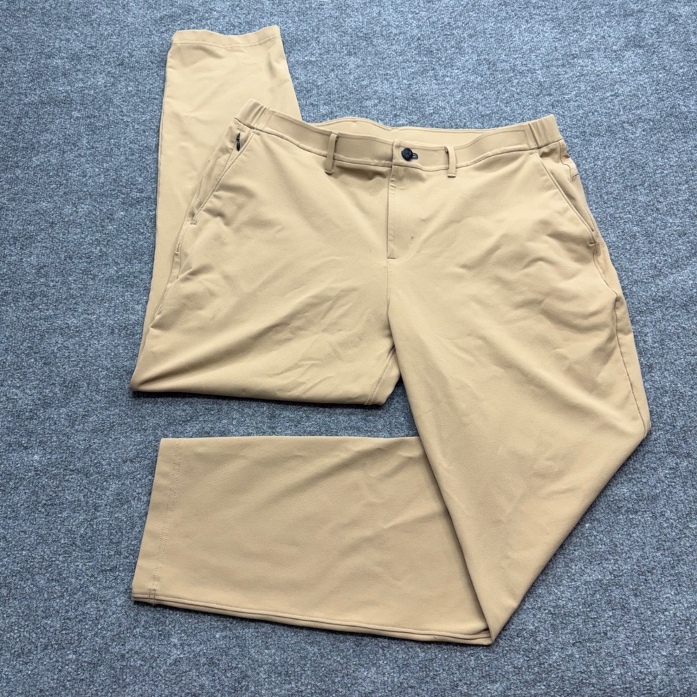 Public Rec All Day Every Day Pants 38/32 Khaki Tan Nylon Stretch Commuter Mens
